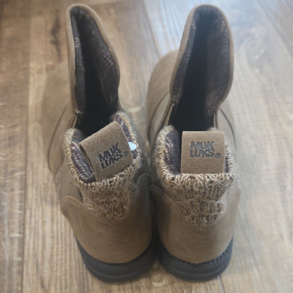Muk Luks Brown Ankle Boots - Picture 2 of 6